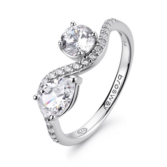 Anello Brosway Donna FANCY - INFINITE WHITE in Argento FIW186C-14 - FIW186C-14